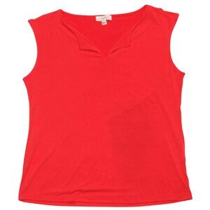 Calvin Klein Women's Sleeveless Red Shirt M5DH7014 NWT Size L